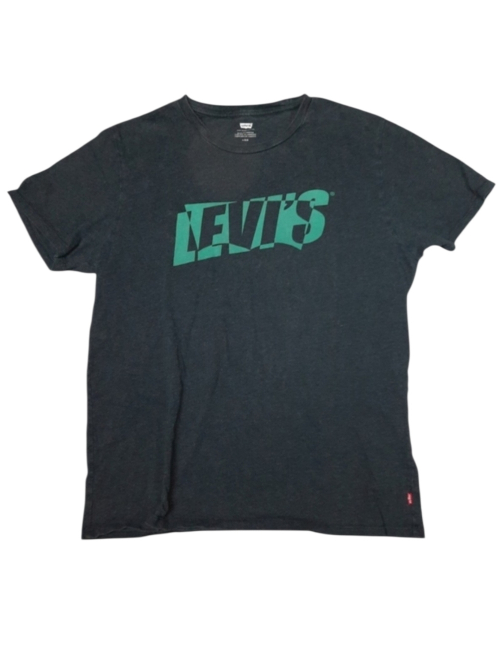 Levi's Retro Graphic Tee Charcoal Teal SZ L